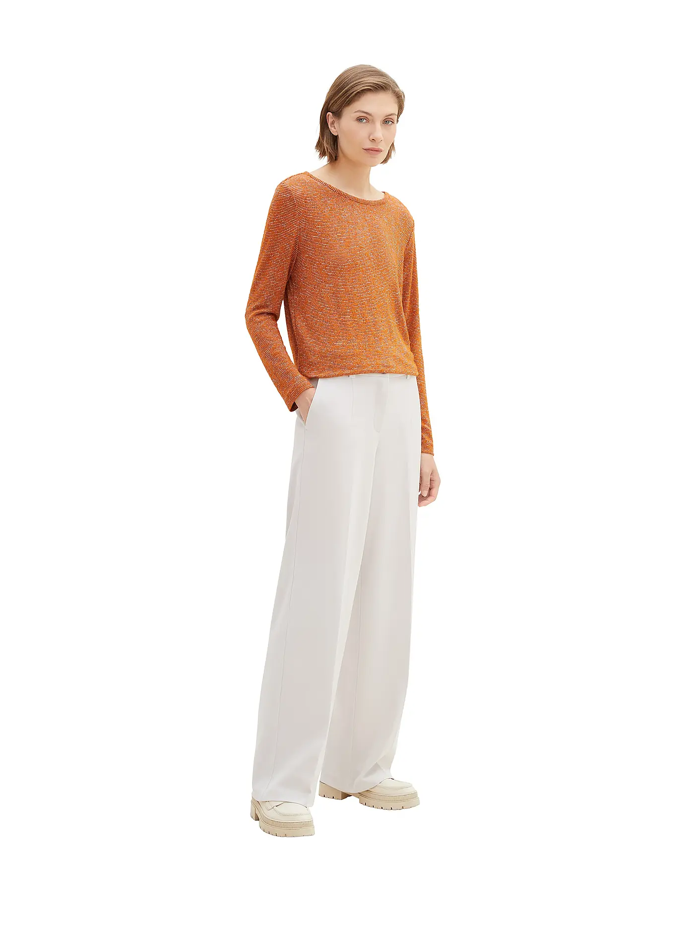 TOM TAILOR | Langarmshirt | orange